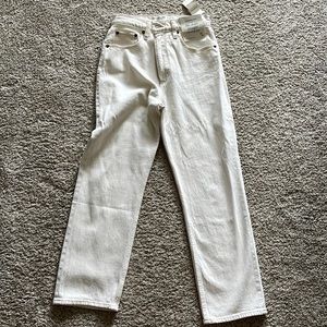 NWT Abercrombie & fitch the ankle straight ultra high rise 27 S